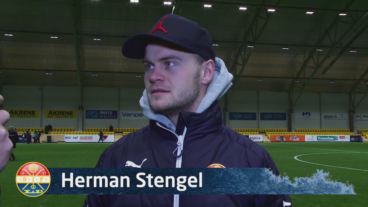 Herman Stengel etter sin første kamp for Godset.